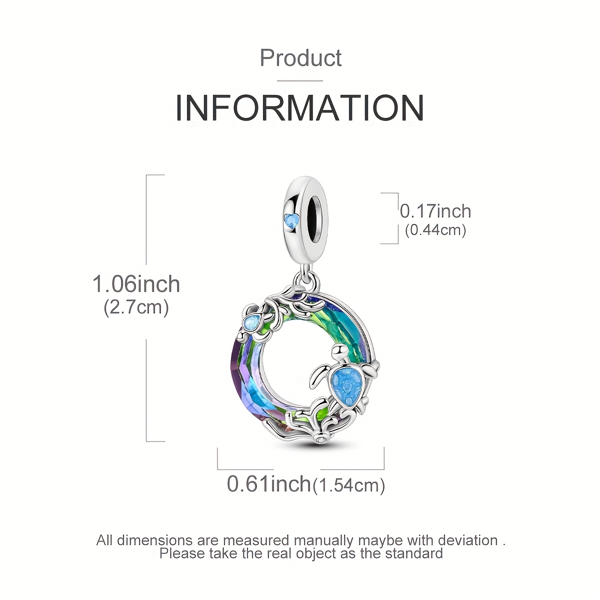 Ocean Two Turtles Charm Bracelet for Women